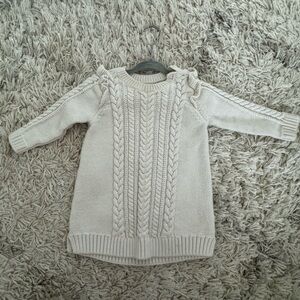 Baby Gap baby girls ruffle shoulder sweater dress